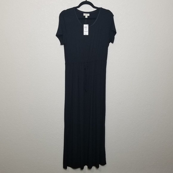 Style & Co Short Sleeve Tie Waist Maxi Dress -S - Picture 5 of 9